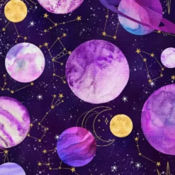 Discount 🌟 Purple Space Cotton Fabric Bundle by Loops & Threads™ ✨ -Nifty Sew Sales Store 10691450 5