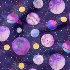 Discount 🌟 Purple Space Cotton Fabric Bundle by Loops & Threads™ ✨ -Nifty Sew Sales Store 10691450 6