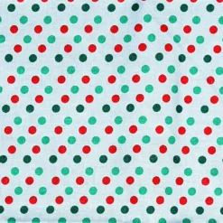 Cheapest ❤️ Red & Green Polka Dot Cotton Fabric by Loops & Threads® 🥰