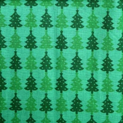 Coupon ✨ Green ❤️ Christmas Trees Cotton Fabric by Loops & Threads® 😉