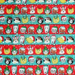 Budget ❤️ Christmas Pets Cotton Fabric by Loops & Threads® ✔️ -Nifty Sew Sales Store 10699497 2