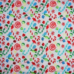 Discount 💯 Candy Cane Cotton Fabric by Loops & Threads® ❤️ -Nifty Sew Sales Store 10699499 2