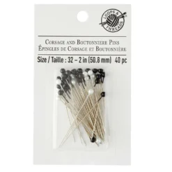 Best Sale π 12 Packs: 40 ct. (480 total) 2" Black & White Corsage & Boutonniere Pins by Loops & Threads™ π― 7 Best Sale π 12 Packs: 40 ct. (480 total) 2" Black & White Corsage & Boutonniere Pins by Loops & Threads™ π― -Nifty Sew Sales Store MP268423 30