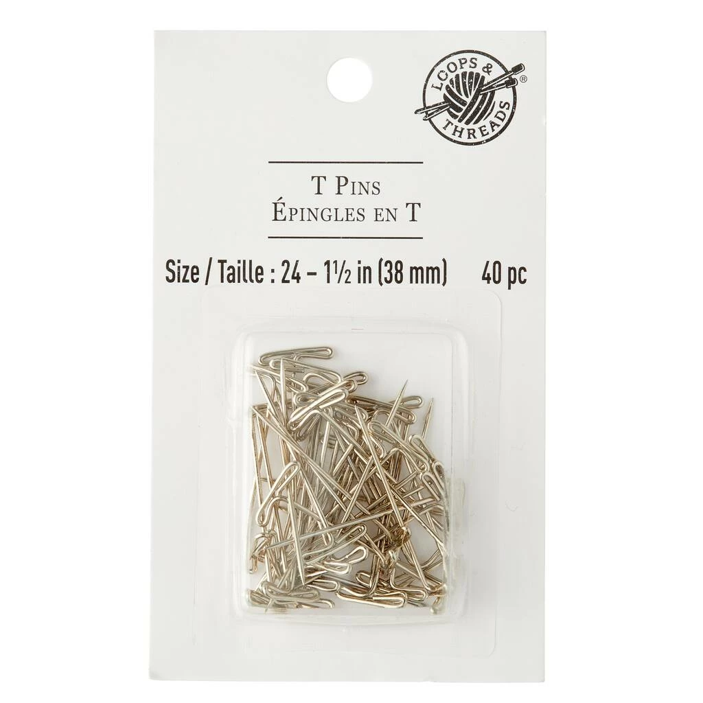 Best Pirce π 12 Packs: 40 ct. (480 total) 1.5" T-Pins by Loops & Threads™ π 5 Best Pirce π 12 Packs: 40 ct. (480 total) 1.5" T-Pins by Loops & Threads™ π - Image 3