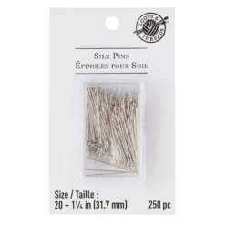 Outlet 🛒 12 Packs: 250 ct. (3,000 total) 1.25" Very Fine Silk Pins by Loops & Threads™ 🥰