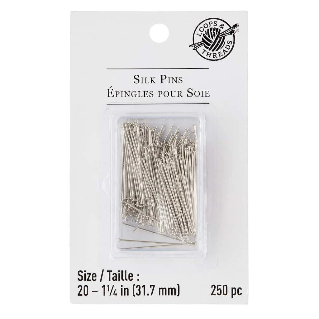Outlet π 12 Packs: 250 ct. (3,000 total) 1.25" Very Fine Silk Pins by Loops & Threads™ π₯° 3 Outlet π 12 Packs: 250 ct. (3,000 total) 1.25" Very Fine Silk Pins by Loops & Threads™ π₯°