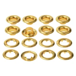 Wholesale 🎁 12 Packs: 8 ct. (96 total) 7/16" Gold Eyelets by Loops & Threads™ 🧨