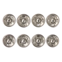 Best Sale ✔️ 12 Packs: 8 ct. (96 total) Silver Sew-On Snaps by Loops & Threads™ 💯