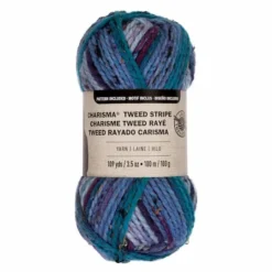 Brand new ⌛ 15 Pack: Charisma™ Tweed Stripe Yarn by Loops & Threads® ✔️ -Nifty Sew Sales Store MP519020 1