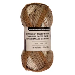 Brand new ⌛ 15 Pack: Charisma™ Tweed Stripe Yarn by Loops & Threads® ✔️ -Nifty Sew Sales Store MP519023 1