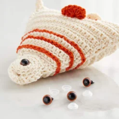 New ⭐ 12 Pack: 12mm Craft Eyes with Plastic Washers by Loops & Threads™ ⭐ -Nifty Sew Sales Store MP650815 20